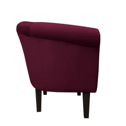 Fotel Milo nogi 20cm venge śliwka