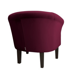 Fotel Milo nogi 20cm venge śliwka
