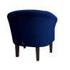 Fotel Milo granatowy MG16 na nogach venge 20 cm – styl i komfort