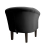 Fotel Milo czarny MG19 na nogach venge 20 cm – elegancja i styl