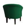 Fotel Milo zielony MG25 na nogach venge 20 cm – komfort i styl