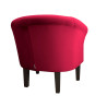Fotel Milo nogi 20cm venge czerwony MG31