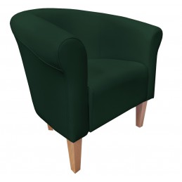 Fotel Milo D6 zielony nogi...