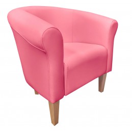 Fotel Milo D26 różowy nogi...