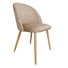 Colin Vogue 3 – krzesło z dębową nogą i miękką tapicerką.
