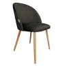 Colin Vogue 17 – krzesło z nogą dąb i welurową tapicerką