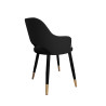 Krzesło Milano MG19 – noga czarna/złota, elegancja i komfort
