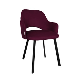 Krzesło Milano MG02 czarna noga, tkanina Magic Velvet