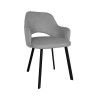 Krzesło Milano MG17 – czarna noga profil, eleganckie krzesło