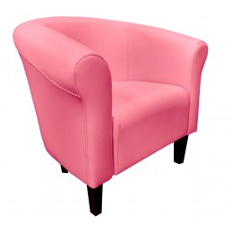 Fotel Milo D26 różowy nogi...