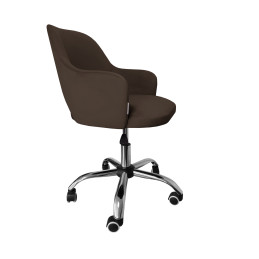Fotel obrotowy Milano MG05 – brązowy, tapicerka Magic Velvet