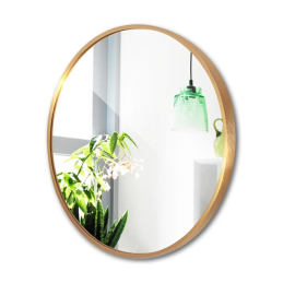 Lustro LOFT FI40 – złote okrągłe ścienne do łazienki