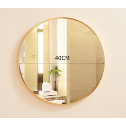 Lustro LOFT FI40 – złote okrągłe ścienne do łazienki