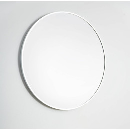 Lustro LOFT  FI80cm białe M951 ścienne okrągłe łazienkowe do salonu sypialni loftowe Industrialne minimalistyczne