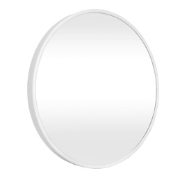 Lustro LOFT  FI80cm białe M951 ścienne okrągłe łazienkowe do salonu sypialni loftowe Industrialne minimalistyczne