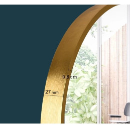 Lustro LOFT  FI80cm białe M951 ścienne okrągłe łazienkowe do salonu sypialni loftowe Industrialne minimalistyczne