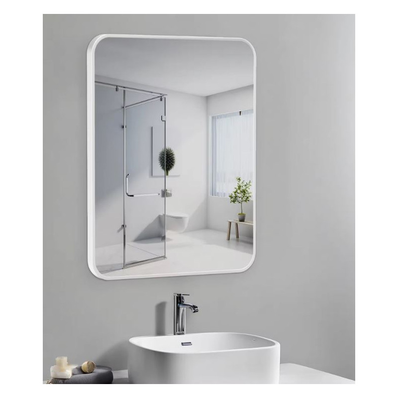 Lustro LOFT 40x60 cm białe ścienne