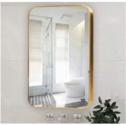 Lustro LOFT FX-05 60x80 – złote ścienne do łazienki