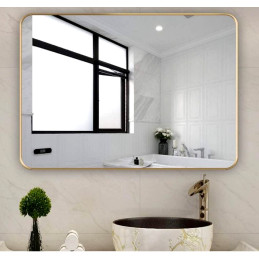 Lustro LOFT FX-05 60x80 – złote ścienne do łazienki