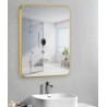 Lustro LOFT 60x80 cm złote - rama aluminiowa