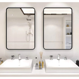 Lustro LOFT FX-05 40x60 – czarne ścienne do łazienki