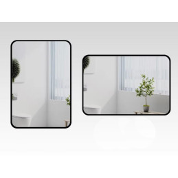 Lustro LOFT 60x80 cm czarna rama