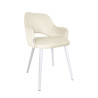 Krzesło Milano białe MG50 na białej nodze – styl i wygoda