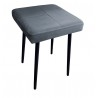 Taboret MAX BL14 szary podstawa czarna
