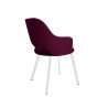 Krzesło Milano MG02 noga biała, tkanina Magic Velvet