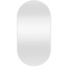 Lustro Elipsa 75x40 – białe owalne ścienne do łazienki