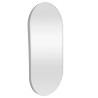 Lustro Elipsa 75x40cm białe ścienne owalne łazienkowe do salonu sypialni loftowe Industrialne minimalistyczne