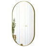 Lustro Elipsa GX06 75x40 – złote owalne ścienne
