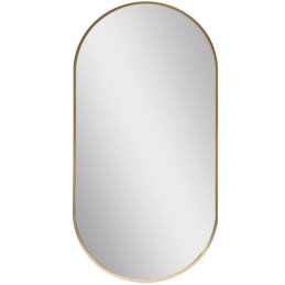 Lustro Elipsa GX06 75x40 – złote owalne ścienne