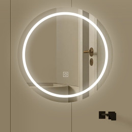 Lustro LED FI50 Y02 – okrągłe łazienkowe z podświetleniem
