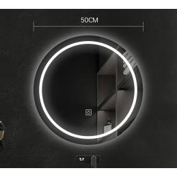 Lustro LED FI50 Y02 – okrągłe łazienkowe z podświetleniem