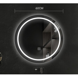 Lustro LED FI60 Y02 – okrągłe łazienkowe z podświetleniem