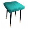 Taboret MAX MG20 turkus podstawa czarna/złota