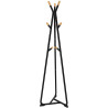 Wieszak LOFT na ubrania stojący podłogowy czarny/drewno buk