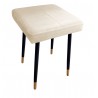 Taboret MAX MG50 kremowy podstawa czarna/złota