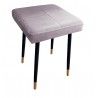 Taboret MAX MG55 szary róż podstawa czarna/złota
