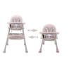 Krzesełko do karmienia tapicerowane dla dzieci róż