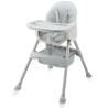 Krzesełko do karmienia tapicerowane dla dzieci szary