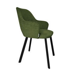 Krzesło Milano Vogue 11 – zielone, czarna noga