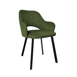 Krzesło Milano Vogue 11 – zielone, czarna noga