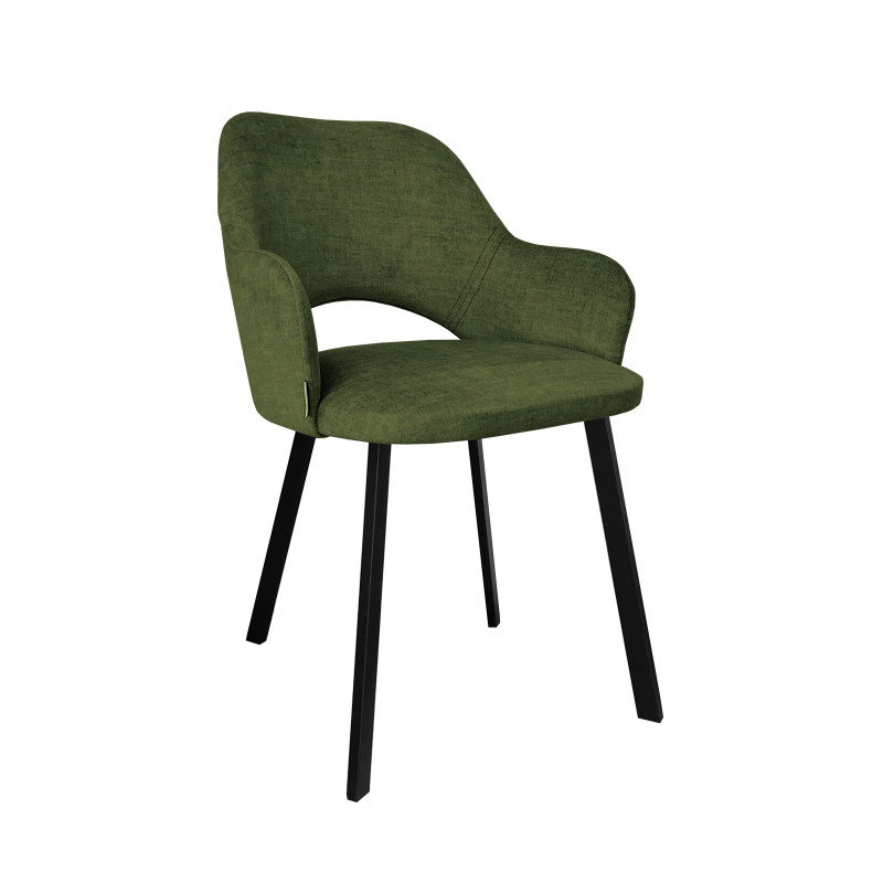 Krzesło Milano Vogue 11 – zielone, czarna noga