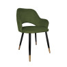 Milano velvet chair black legs gold trim Vogue 11