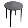 Taboret TRIX AL11 szary na czarnej podstawie – styl i komfort