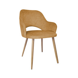 Krzesło Milano Vogue 9 - noga dąb, bursztynowy