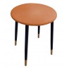 Taboret TRIX AL8 olcha orange na czarno-złotej podstawie