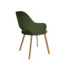 Milano Vogue 11 green velvet chair with gold legs